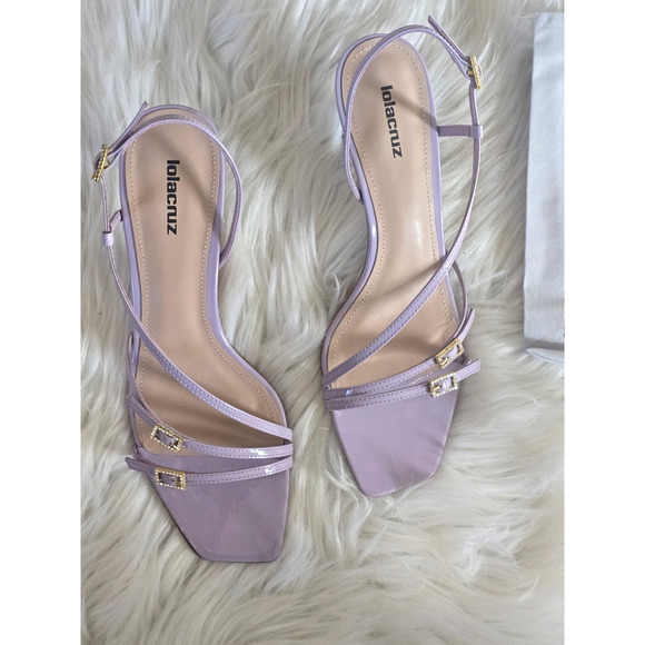 New Lola Cruz Asymmetrical Buckle Heels - EU 39 (8.5 - 9.0 US) - Picture 4 of 5